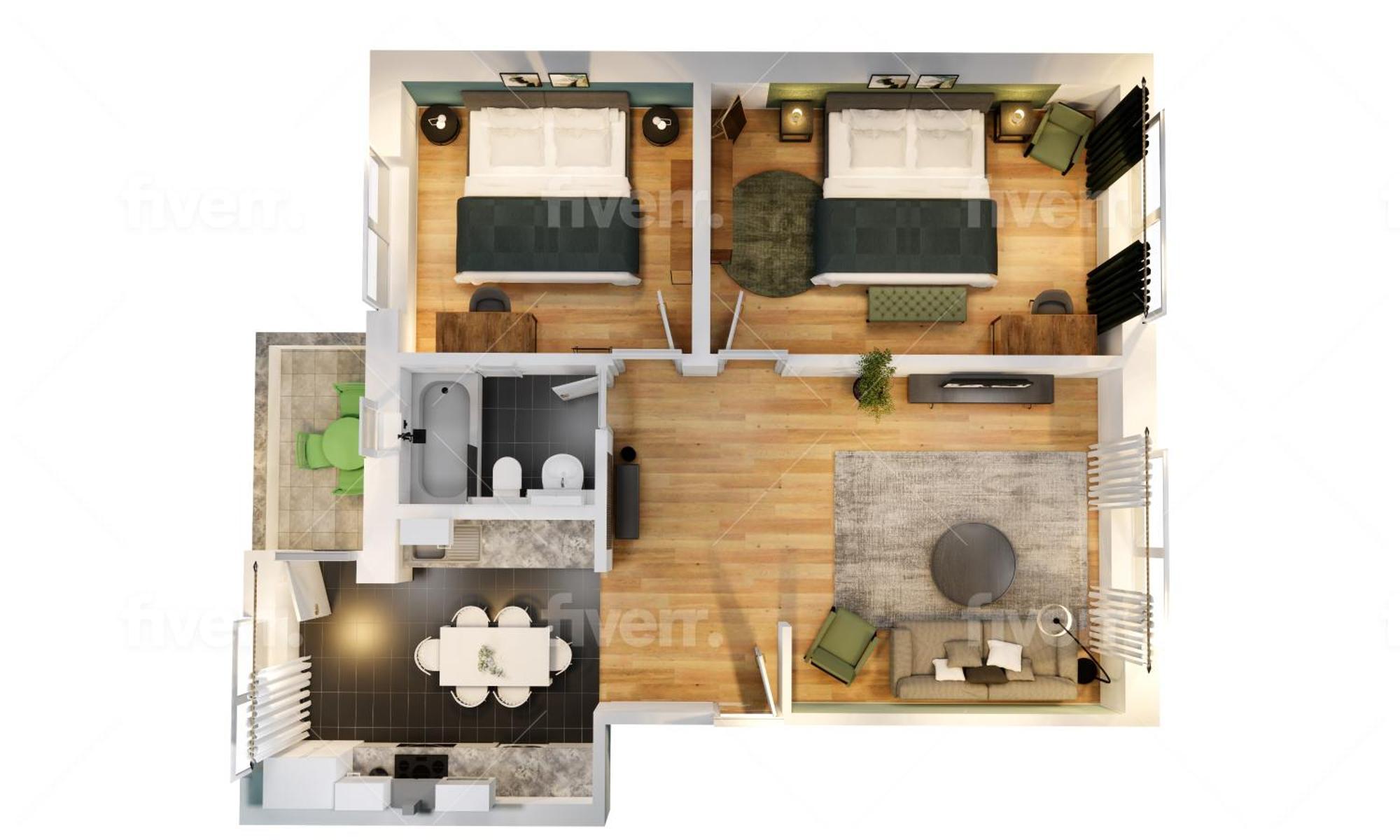 לברקוסן Olive Apartments - 2X Kingsize Betten - Sehr Zentral מראה חיצוני תמונה