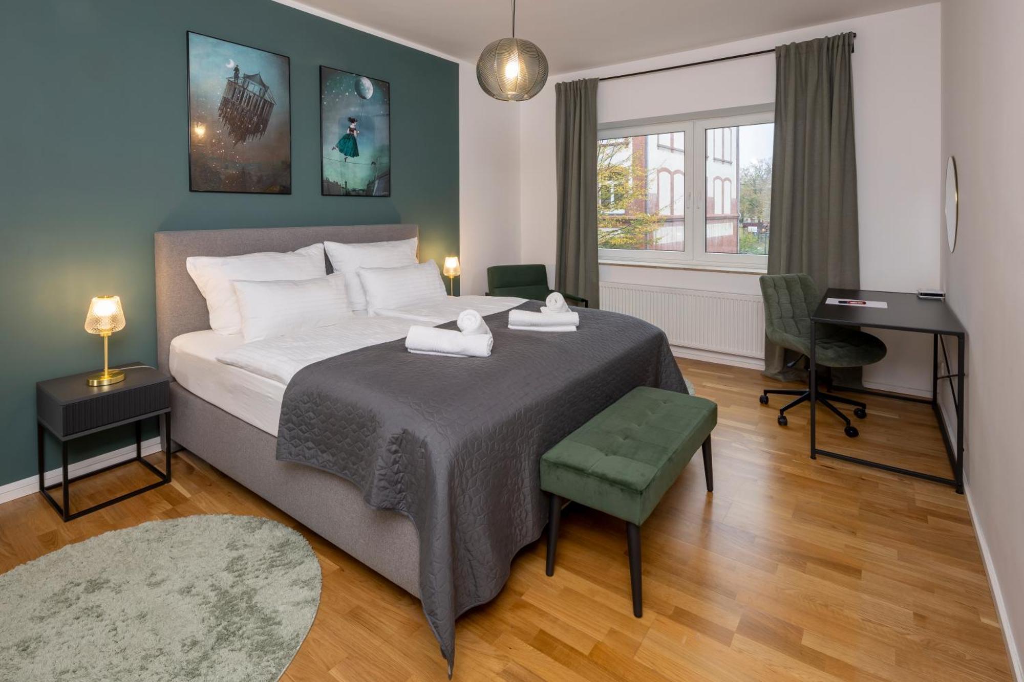 לברקוסן Olive Apartments - 2X Kingsize Betten - Sehr Zentral מראה חיצוני תמונה